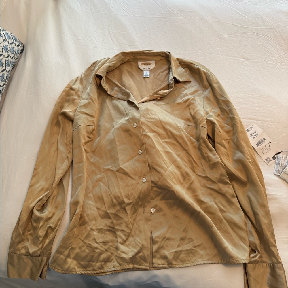 Tan Button-Up Shirt